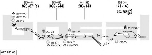 BOSAL 027.950.03 Exhaust System